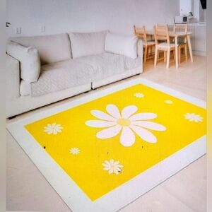 NWT SOLD OUT FRESH DAISY SOFT MICROFIBER RECTANGULAR 3.3 X 5 FT SOFT CAR…